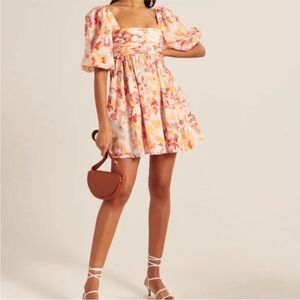 Emerson Poplin Puff Sleeve Mini Dress